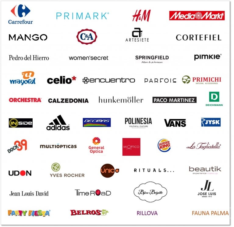 160315_Cuadro_FAN Mallorca Shopping_Marcas_Confirmadas